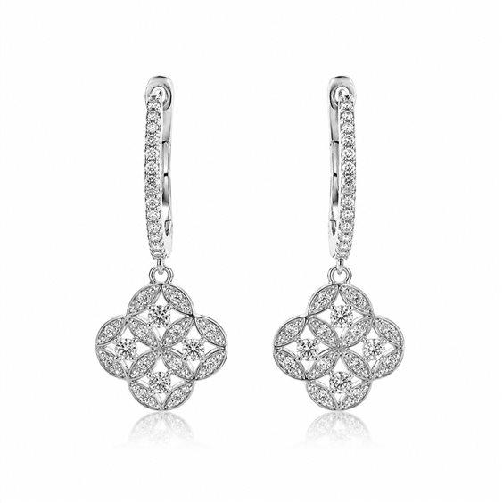 Orecchini Cianfrone Gioielli Donna in Argento Cubic Zirconia BROC.B 03 OR - BROC.B 03 OR